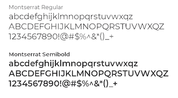 Brand typefaces