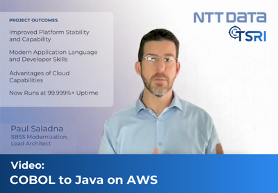 Video: Lowered TCO by 90% - COBOL to Java on AWS: The U.S. Air Force’s Modernization
